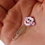 Sock Monkey Face PaperClip ..