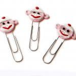  Sock Monkey Face PaperClip..