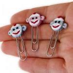 Gray Sock Monkey Face Paper..