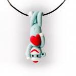 Green Sock Monkey Valentine..