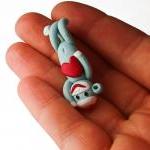 Green Sock Monkey Valentine..