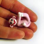 Pink Sock Monkey Pendant Sw..