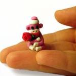 Pink Tiny Sock Monkey with ..