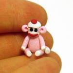 Micro Mini Pink Sock Monkey..