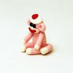 Micro Mini Pink Sock Monkey..