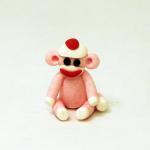 Micro Mini Pink Sock Monkey..